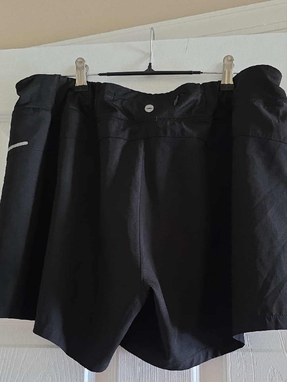 Avia Black Women's Athletic Shorts with Reflective Accents - Picture 3 of 3